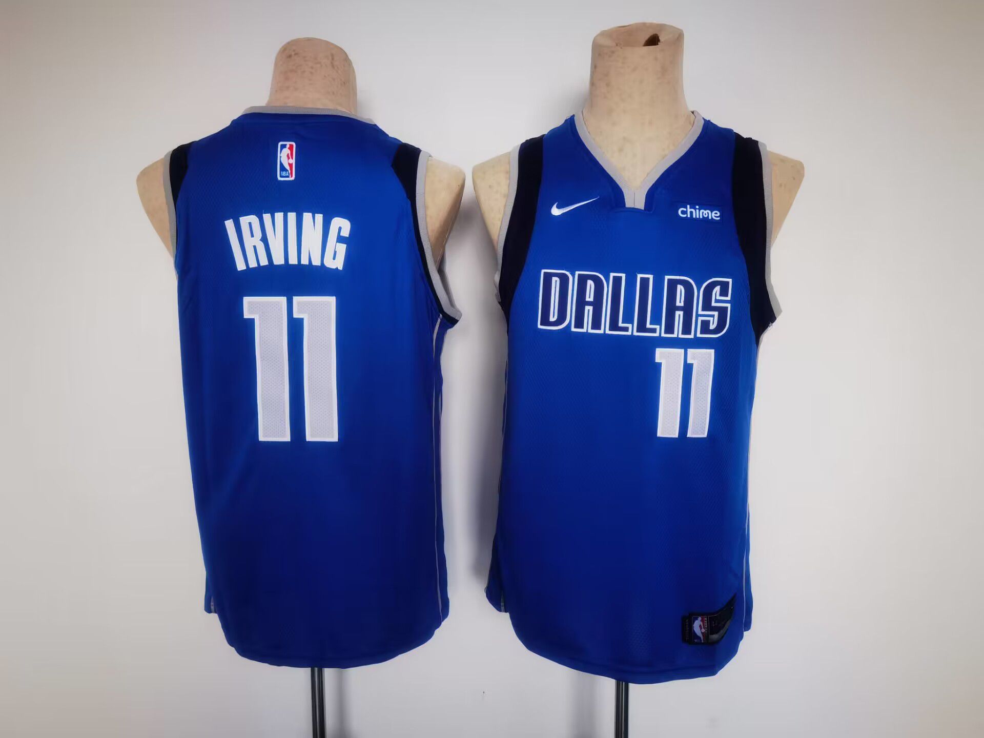 Men Dallas Mavericks #11 Irving Blue Game Nike 2023 NBA Jersey